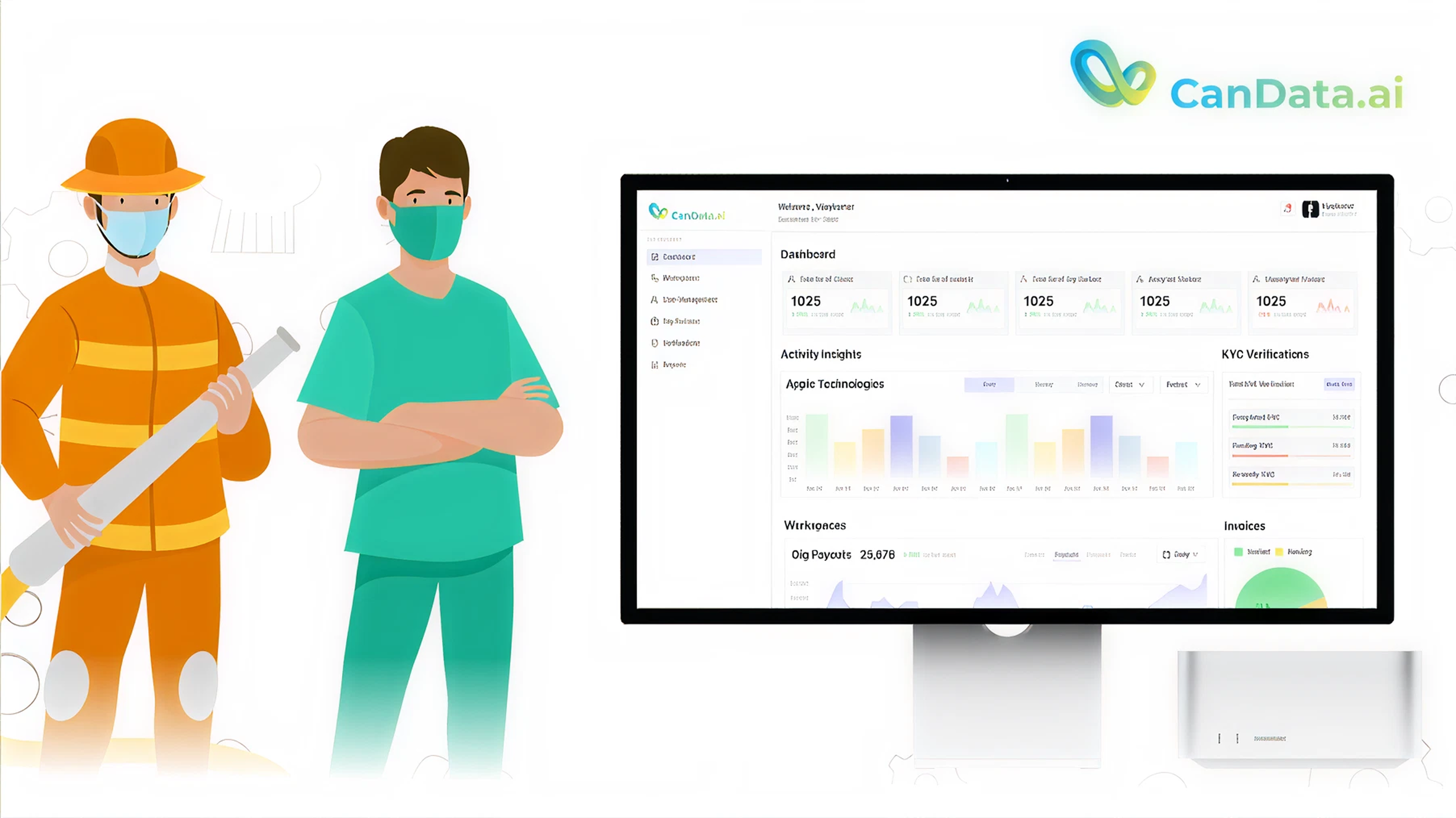 Gig worker management platform mobile app and admin dashboard