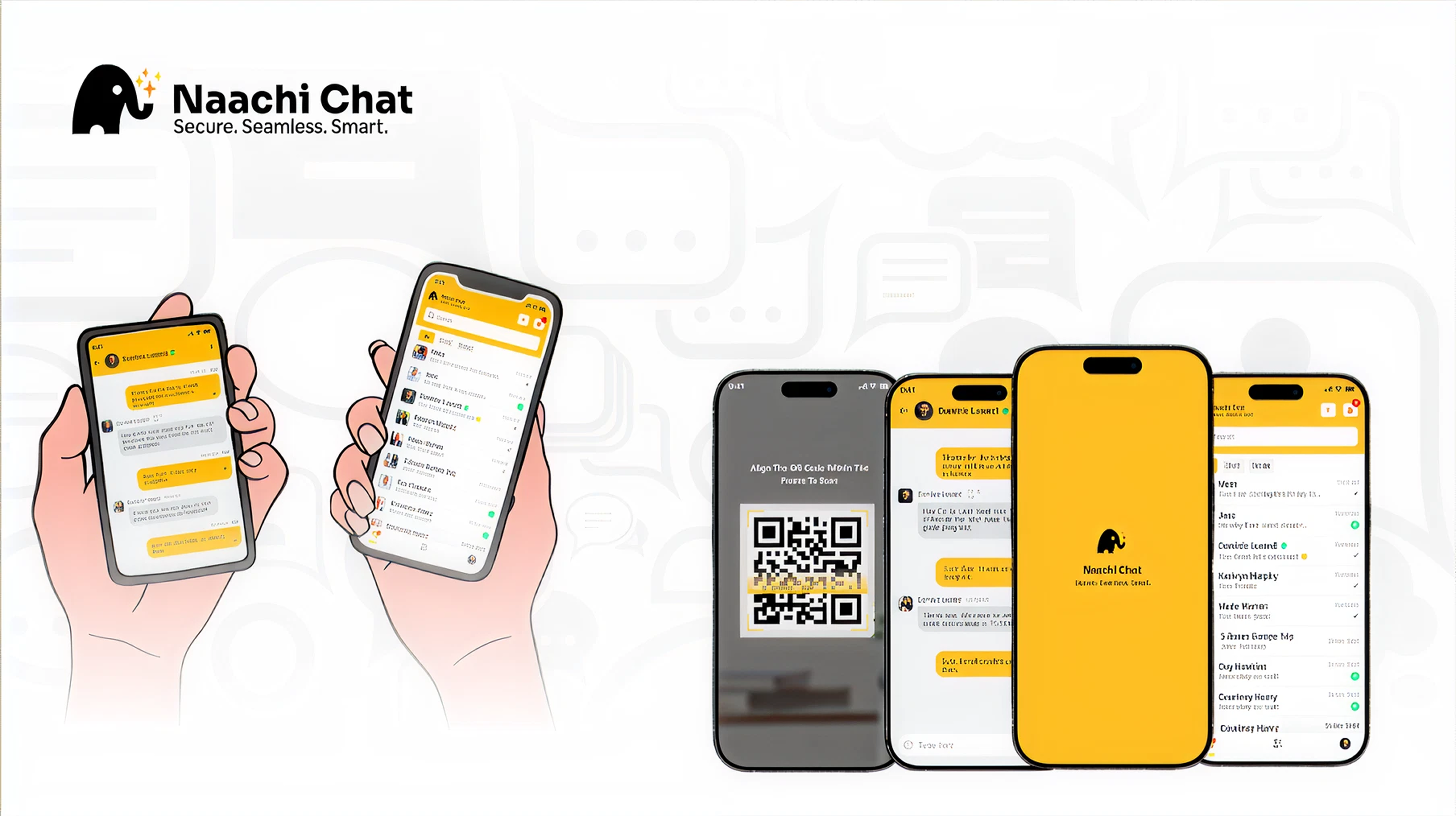 Institutional chat platform mobile app interface case study